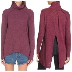 We the Free Free People Split Back Turtleneck